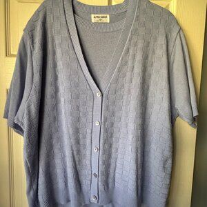 Alfred Dunner Indigo Cardigan with Attached Shirt 2X